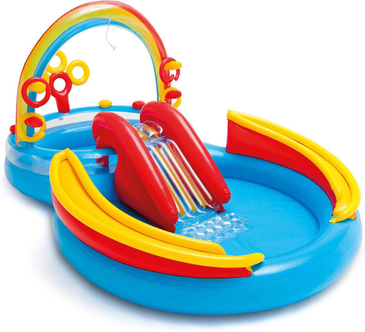   Opblaaszwembad Rainbow Ring Play Center 297x193x135 cm 57453NP
