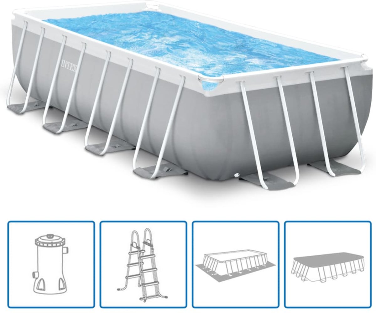   Prism Frame Zwembadset 488x244x107 cm rechthoekig 26792GN