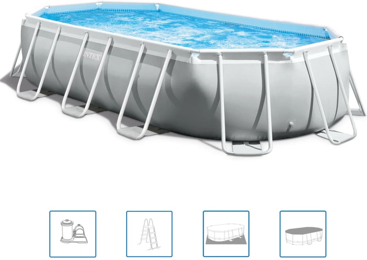   Prism Frame Zwembadset ovaal 503x274x122 cm 26796GN