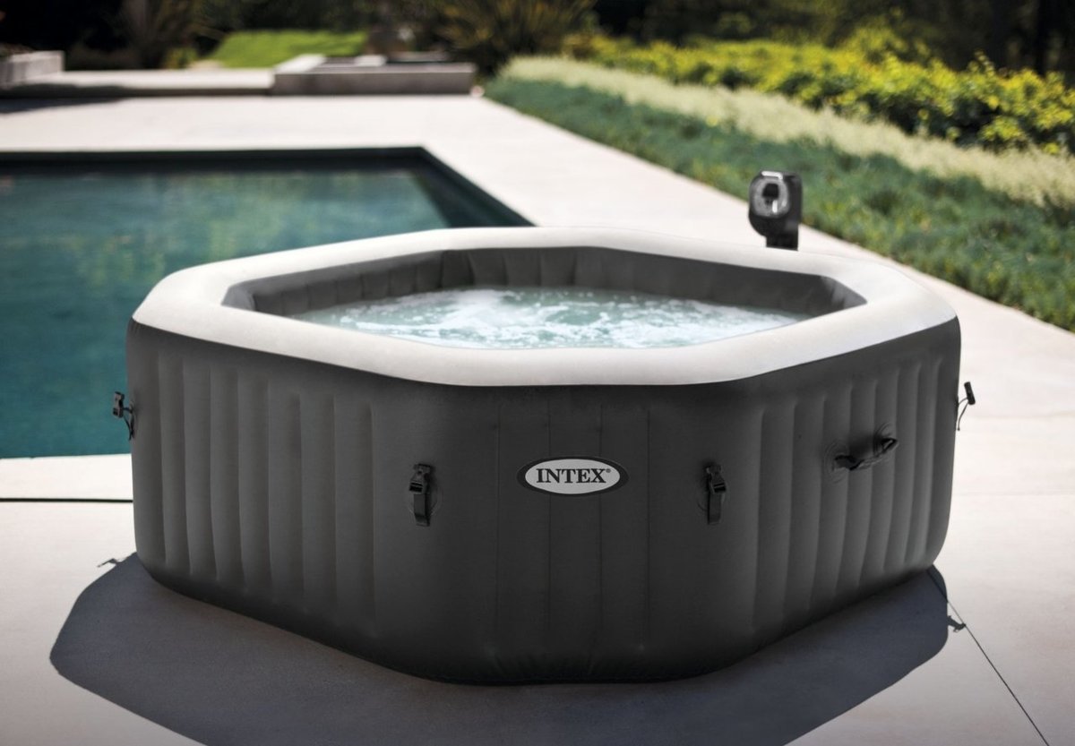 Intex PureSpa Jet & Bubble DeLuxe Jacuzzi 6-Persoons Set met Zoutwatersysteem - bubbelbad - whirlpool