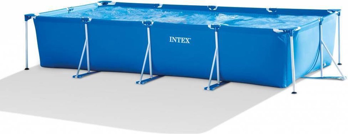 Intex Rectangular Metal Frame Pool 450x220x84 - Intex Rechthoekige zwembad 450x220x84 - Grondzeil