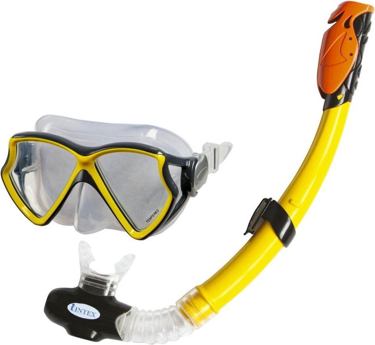 Intex Siliconen Aviator Pro Snorkelset 8+