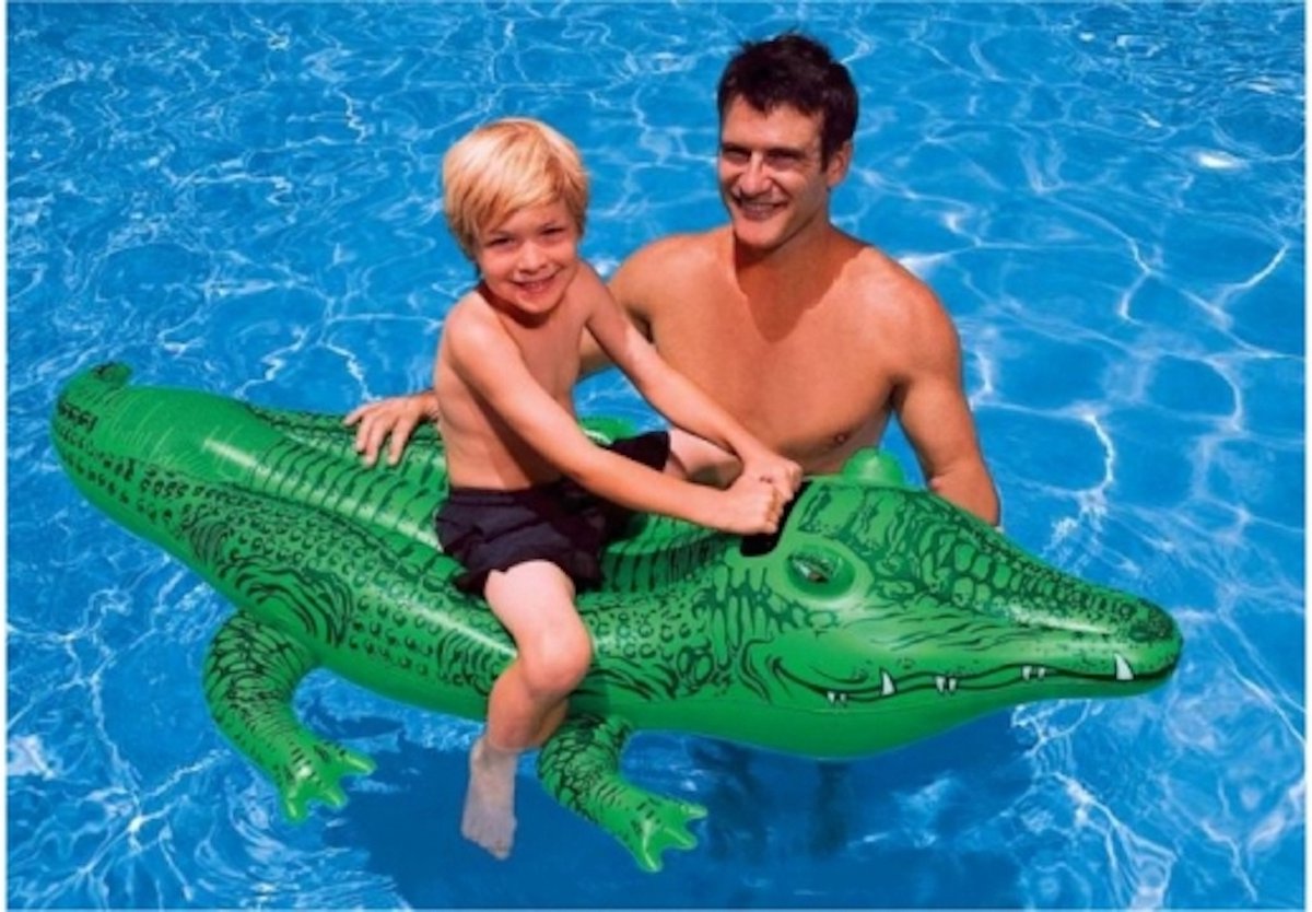   Water Ride-on Krokodil 168x86cm - Oplaaskrokodil 168 x 86 cm -  