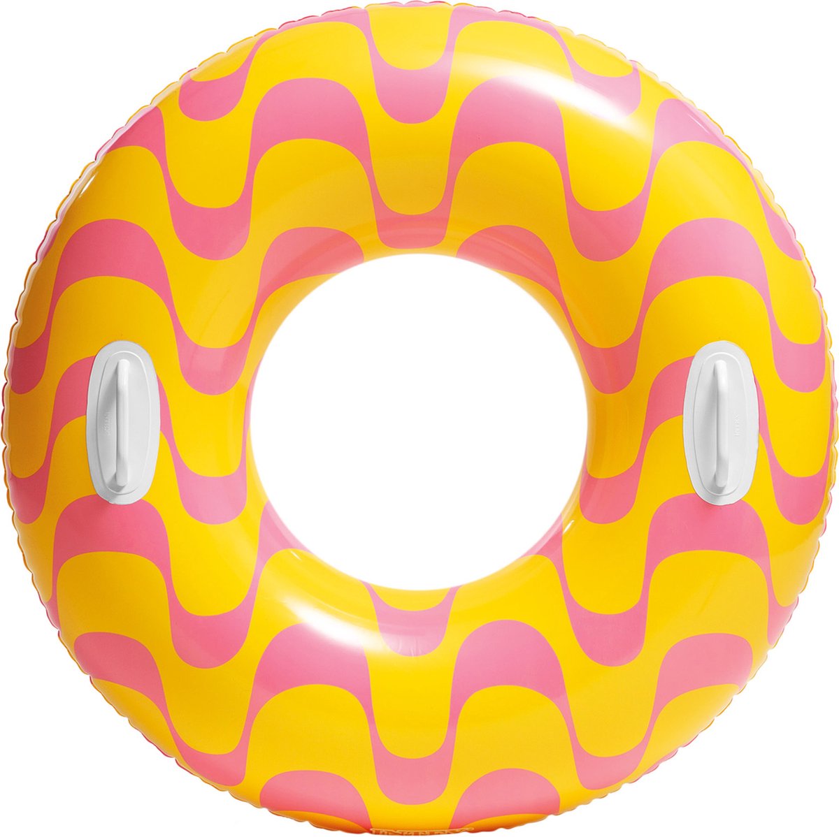   Wavy Zwemring Oranje 91 CM - Zwemband - Luchtbed Zwembad - Strand Luchtbed - Lounge inclusief handvaten