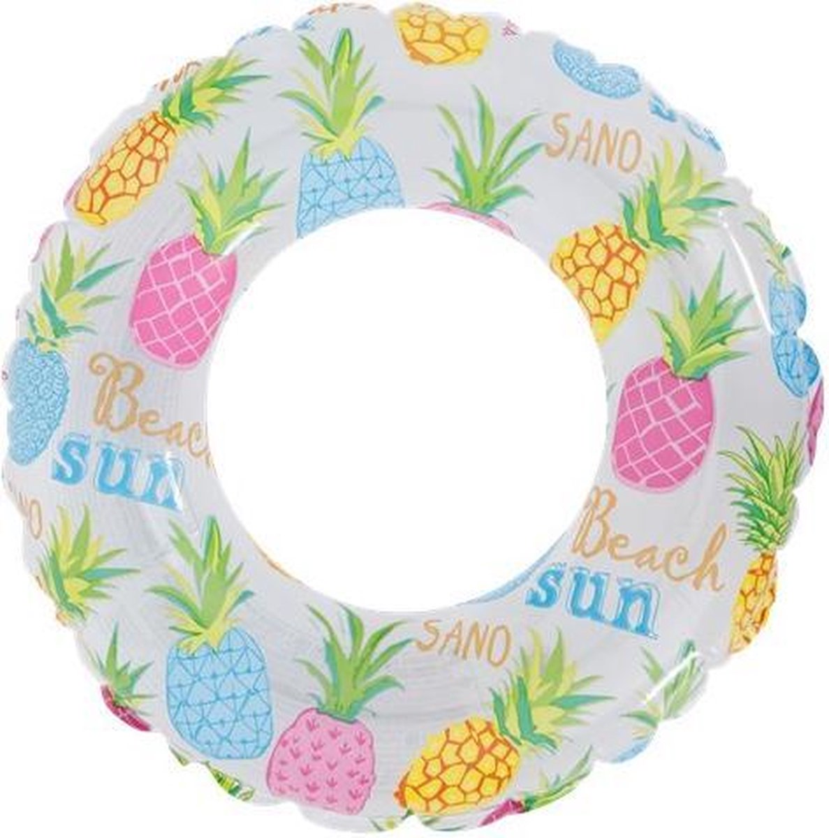   Zwembad - Ananas - Party - Gekleurd 61 cm - 24  - Zwemband