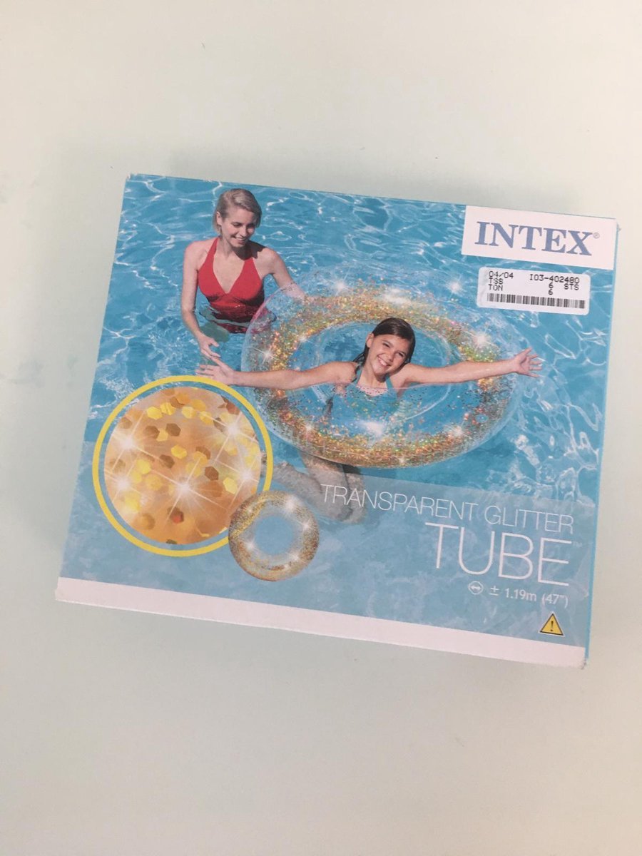 Intex Zwemband Transparant Glitter