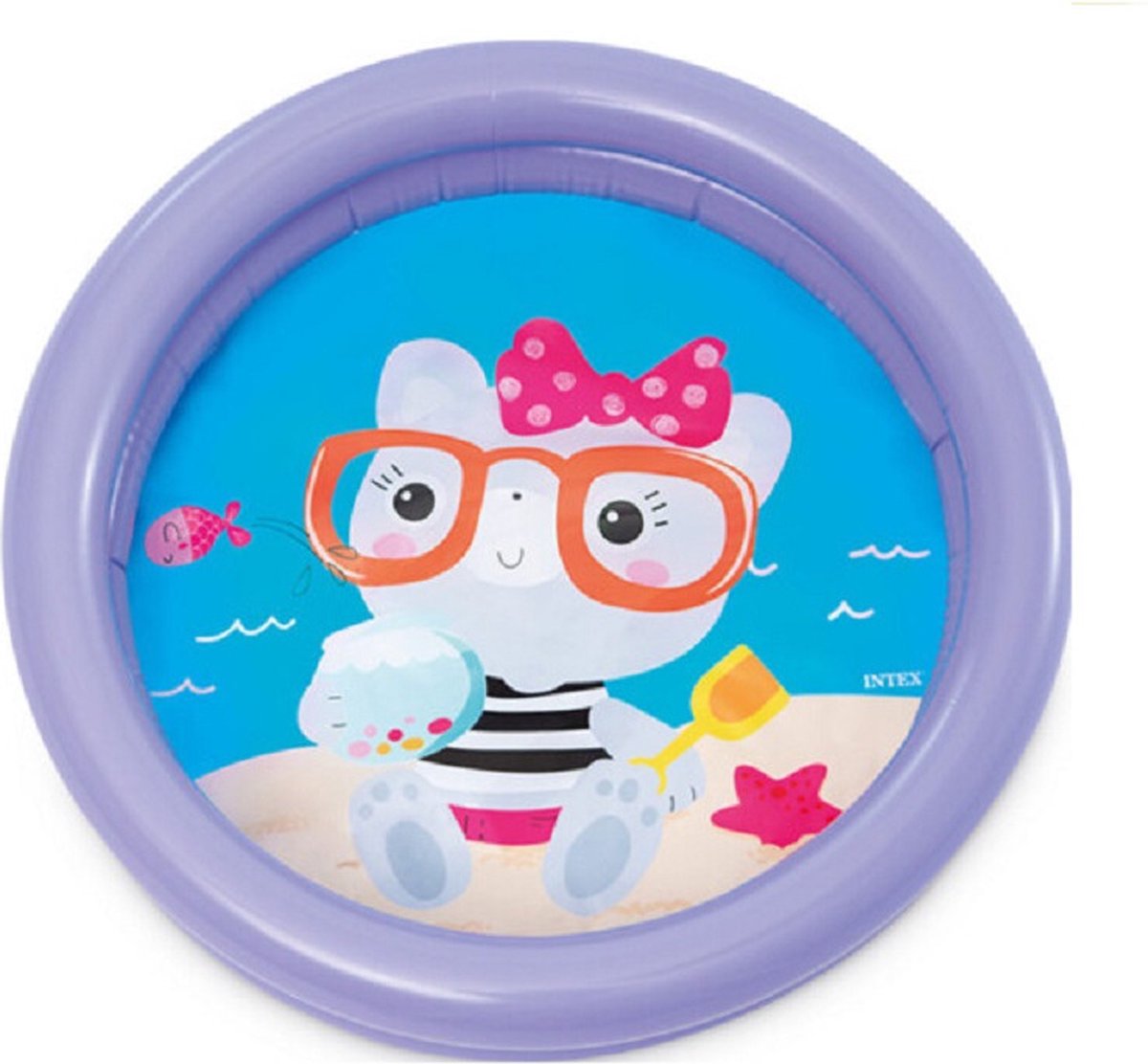   kinder opblaas zwembad - lila paars - 61 cm - voor dreumesen/peuters