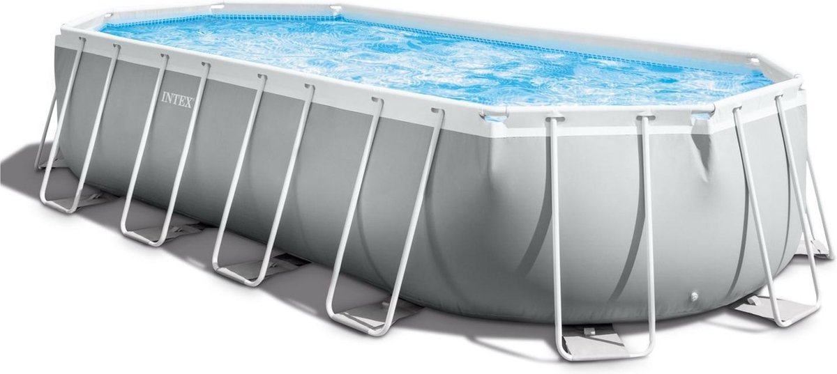 Intex oval Prism Frame Pool 610x305x122 cm met filterpomp en accessoires 26798GN