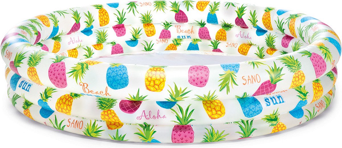 Intex peuterzwembad ananas 132x28cm