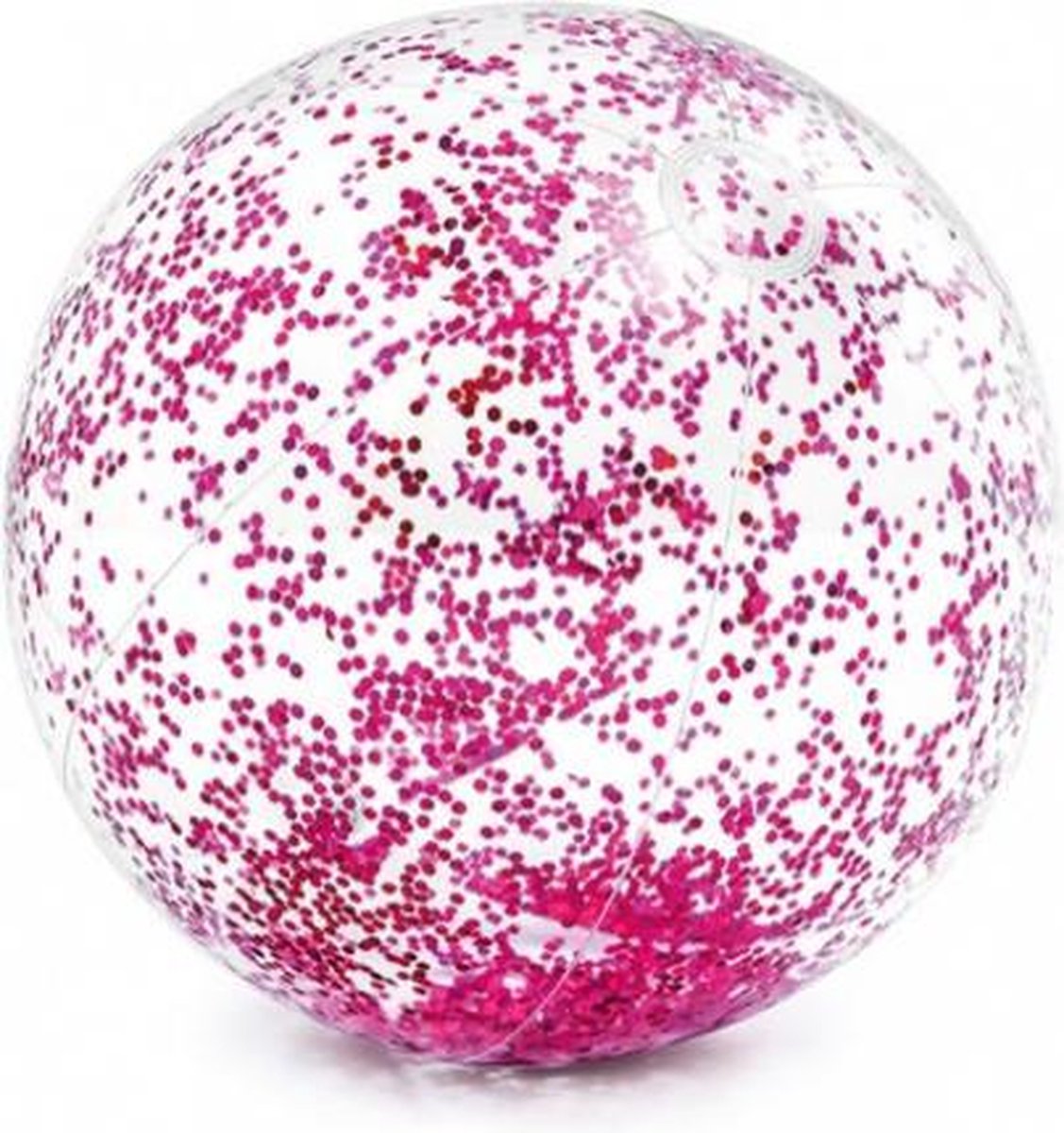 Intex strandbal Glitter 51 cm transparant paars  - strand - zee - speelgoed - kinderen - spelen -  strandspeelgoed - waterpistool - waterpistolen - zandbak speelgoed - zwembad - kinderzwembad - zwembad speelgoed