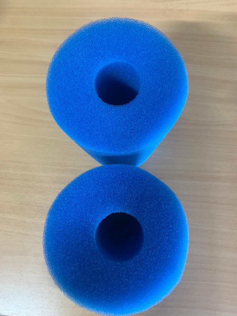 Set van 2 Filterschuim Geschikt voor   Type B - zwembadfilter - herbruikbaar en uitwasbaar