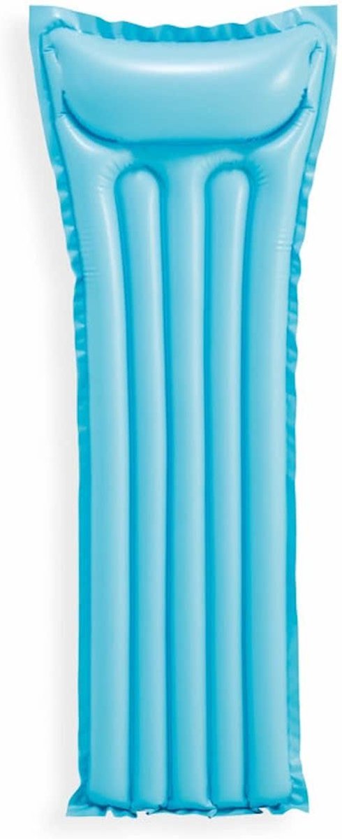 Stevig Vinyl blauw Luchtmatras - 183 x 69 cm - Opblaasbaar - Drijvend Zwembad Speelgoed - Drijvende - Ligbed