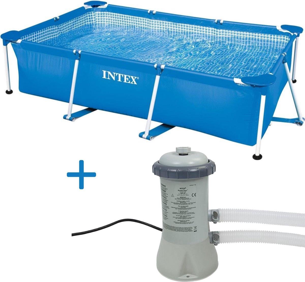 Zwembad Intex Metal Frame Pool 300x200x75 cm +  Filterpomp 12V - 2271 L/uur