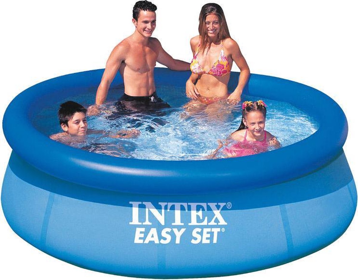 Zwembad Intex rond 244 cm - met filterpomp - met grondzeil