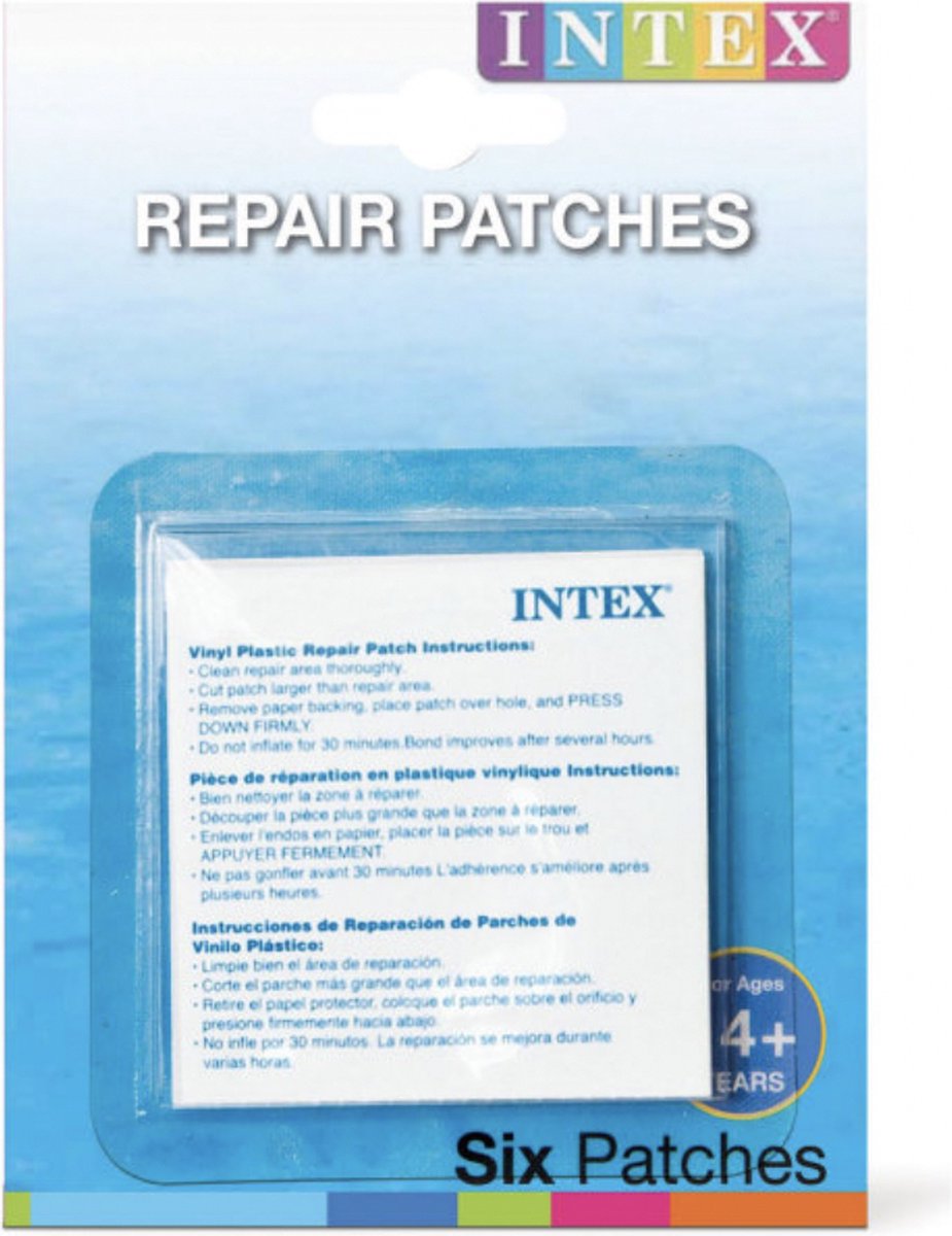 Zwembad Reparatie Set - 6 Stuks - Gaten Dicht Maken Zwembad - Babybad Repareren - Merk: Intex - Hoge Kwaliteit - Thuis Zwembad - Mini Zwembad Kapot - Zwembad Repareren / Lijmen