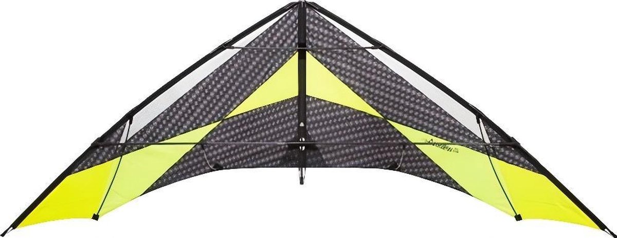 Invento Stuntvlieger Arrow Xl 270 Cm Ripstop/carbon Geel/zwart