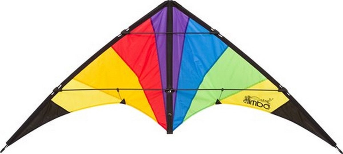 tweelijnsvlieger Limbo II Classic Rainbow 155 cm ripstop