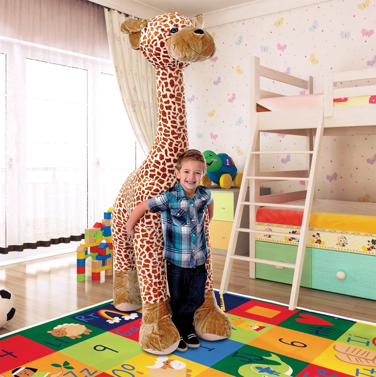 Iplush - Opblaasbare Giraffe - My Giraffe Pal - 180 cm - Plushe