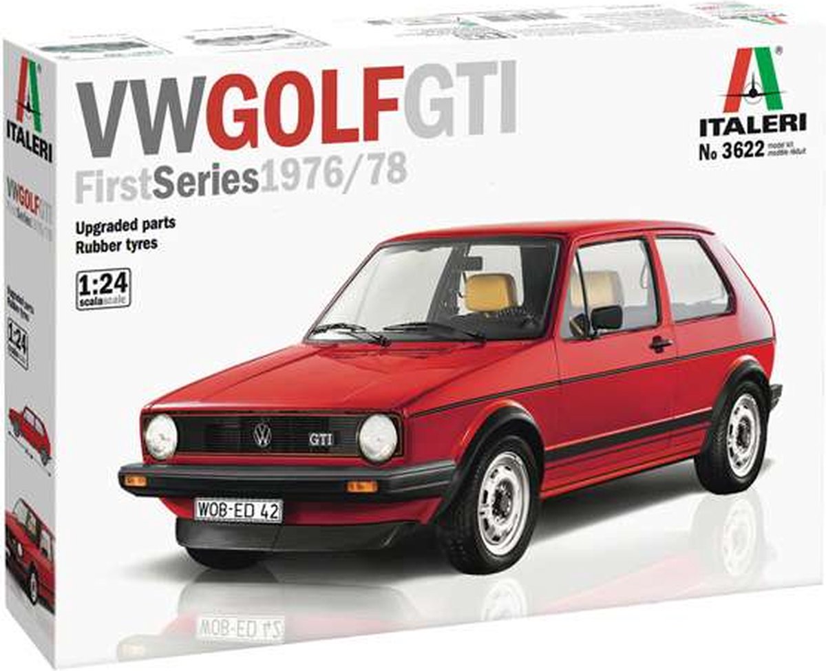 1:24 Italeri 3622 Volkswagen Golf GTI First Series 1976/78 Car Plastic kit