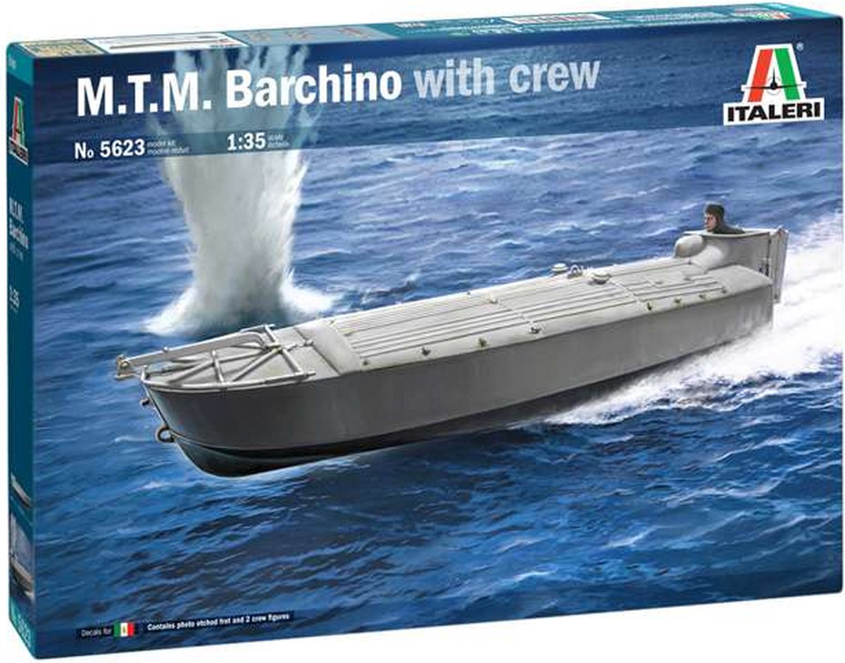 1:35 Italeri 5623 M.T.M. Barchino with crew Plastic kit