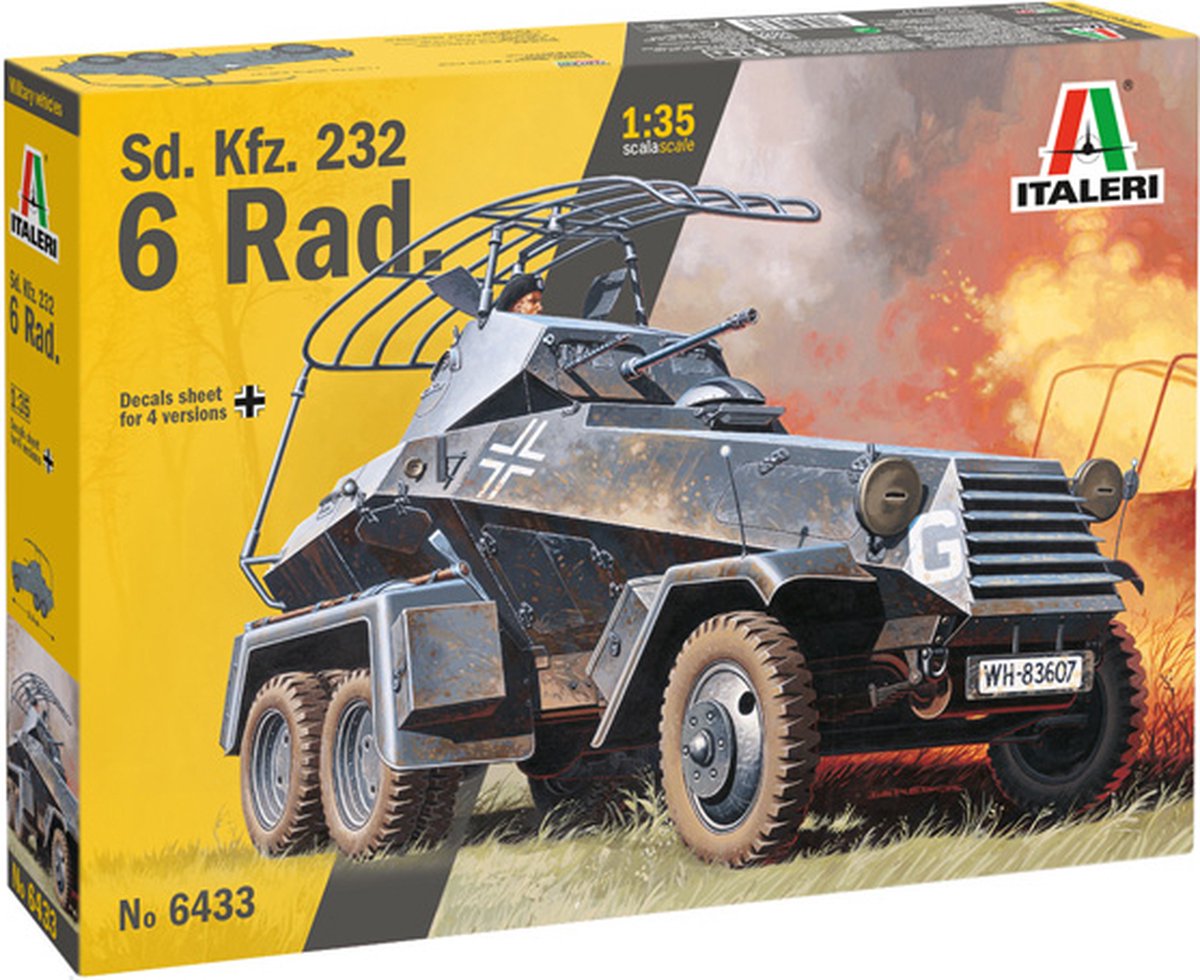 1:35 Italeri 6433 Sd. Kfz. 232 6 Rad. Plastic kit