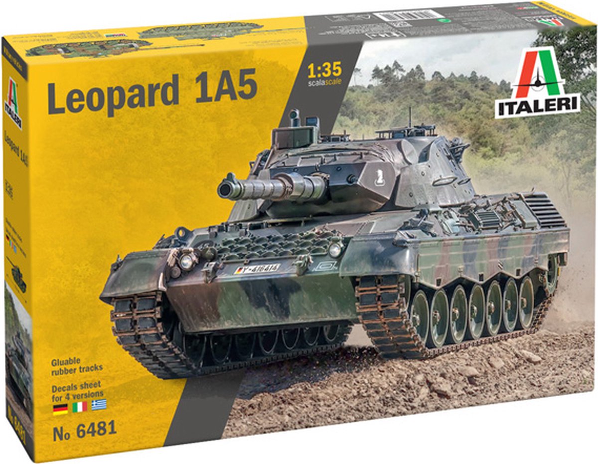 1:35 Italeri 6481 Leopard 1A5 Tank Plastic kit