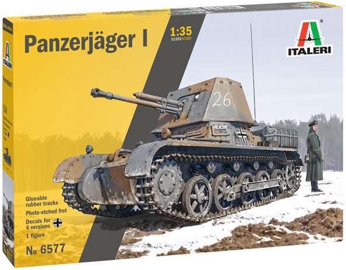 1:35 Italeri 6577 Panzerjäger I Tank Plastic kit