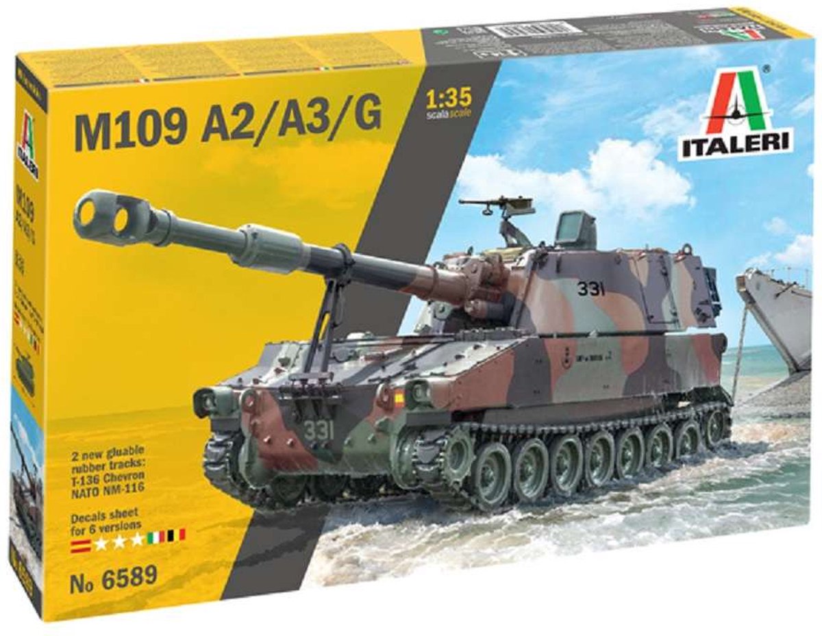 1:35 Italeri 6589 M109 A2/A3/G Tank Plastic kit