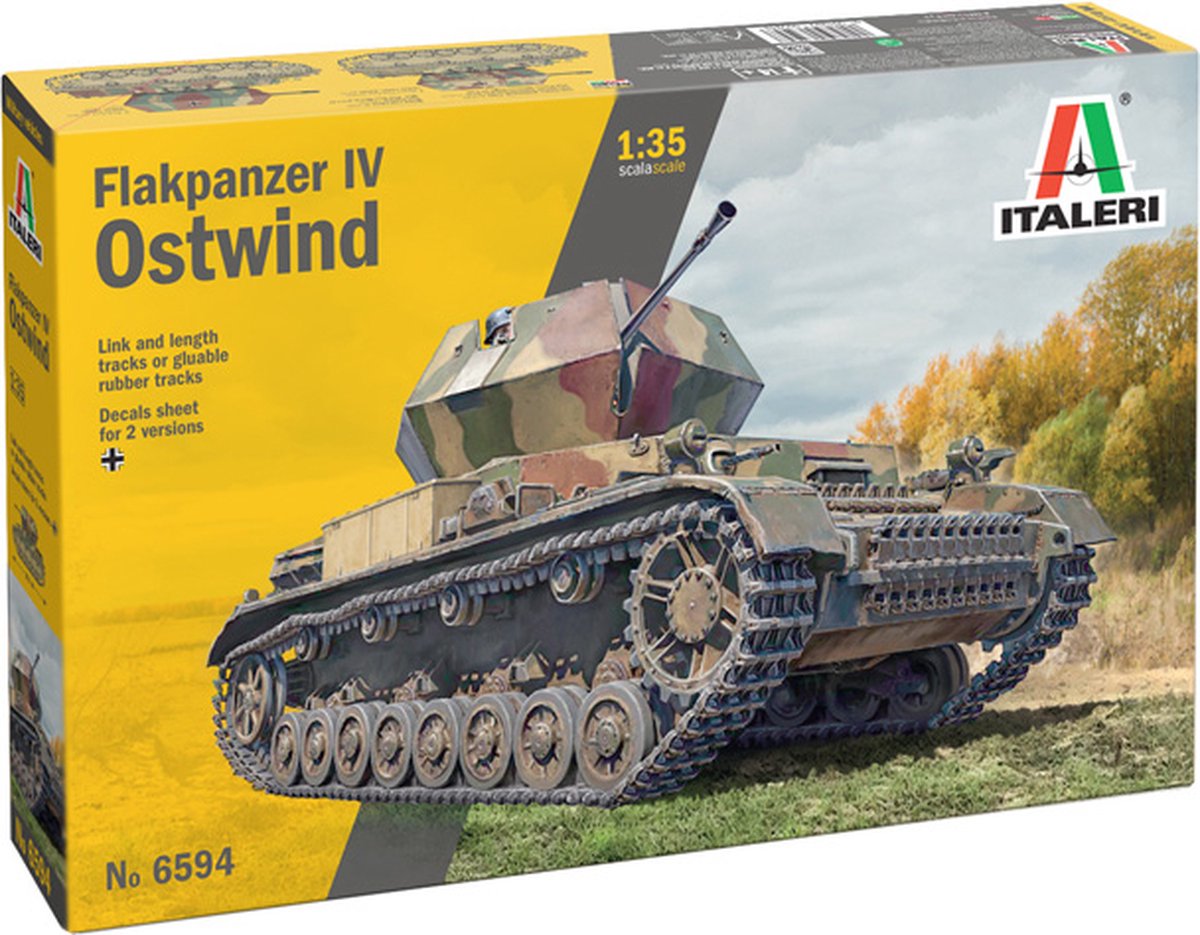 1:35 Italeri 6594 Flakpanzer IV Ostwind Plastic kit