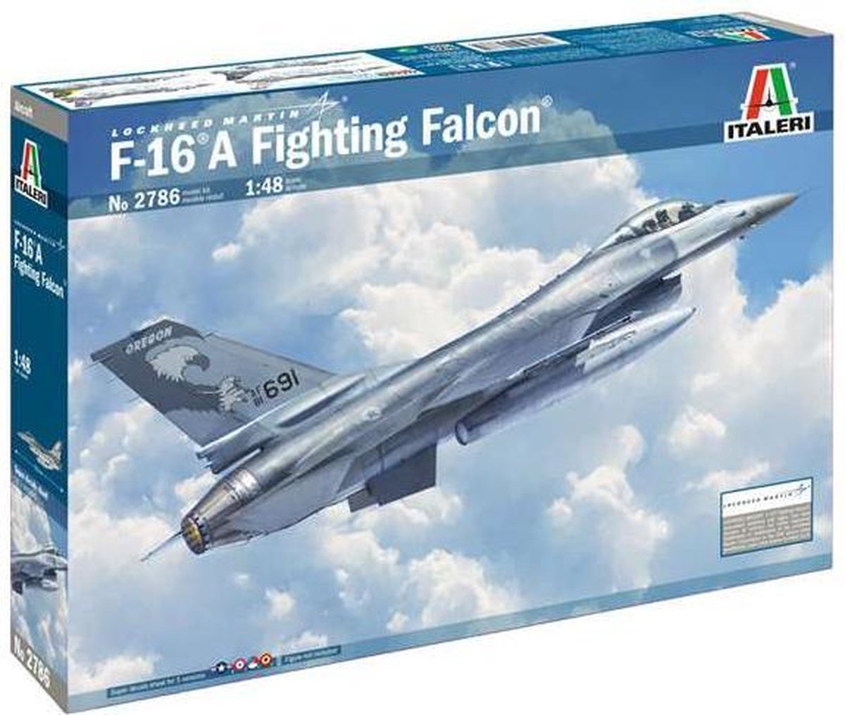 1:48 Italeri 2786 F-16 A Fighting Falcon with NL Decals Plastic kit