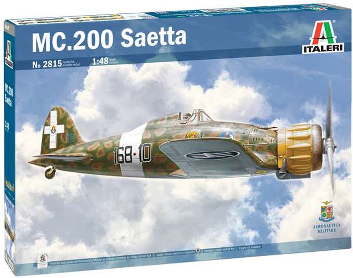 1:48 Italeri 2815 Macchi MC 200 Serie VII Saetta Plane Plastic kit