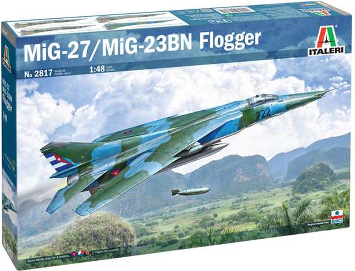 1:48 Italeri 2817 MiG-27/MiG-23BN Flogger Plane Plastic kit