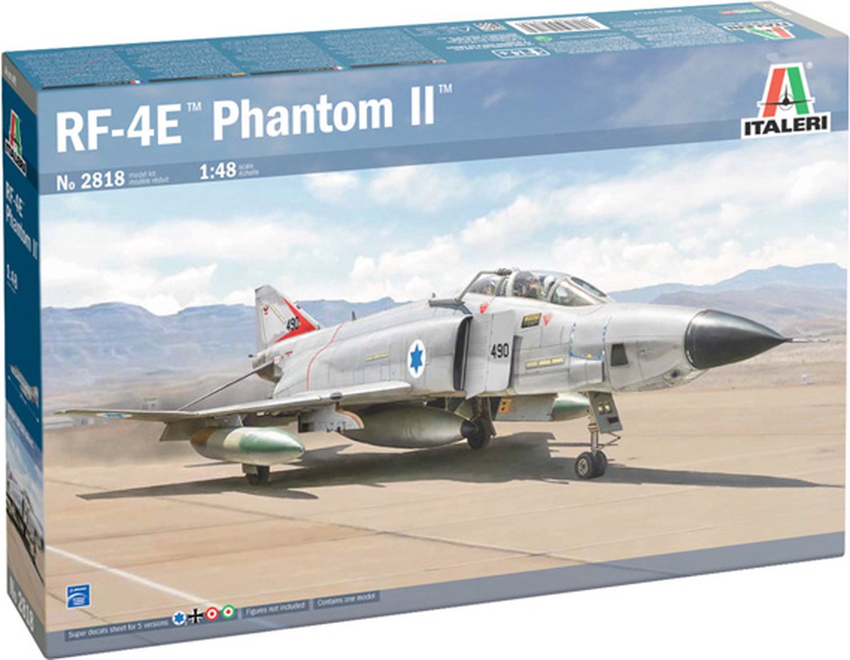 1:48 Italeri 2818 RF-4E Phantom II Plane Plastic kit