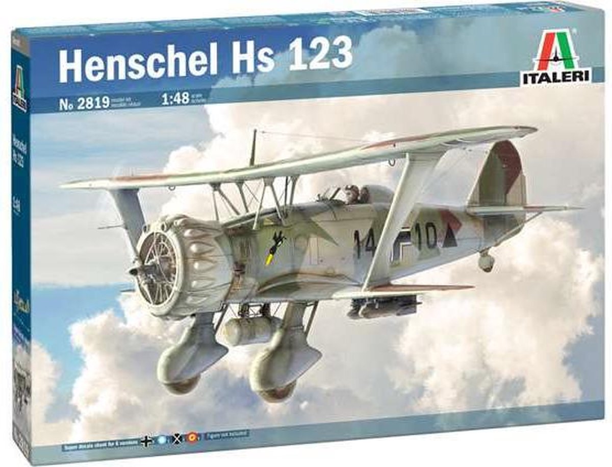 1:48 Italeri 2819 Henschel HS 123 Plane  Plastic kit