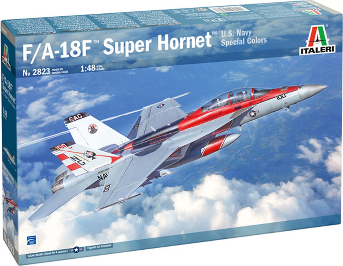 1:48 Italeri 2823 F/A-18F Super Hornet U.S. Navy Special Colors Plastic kit