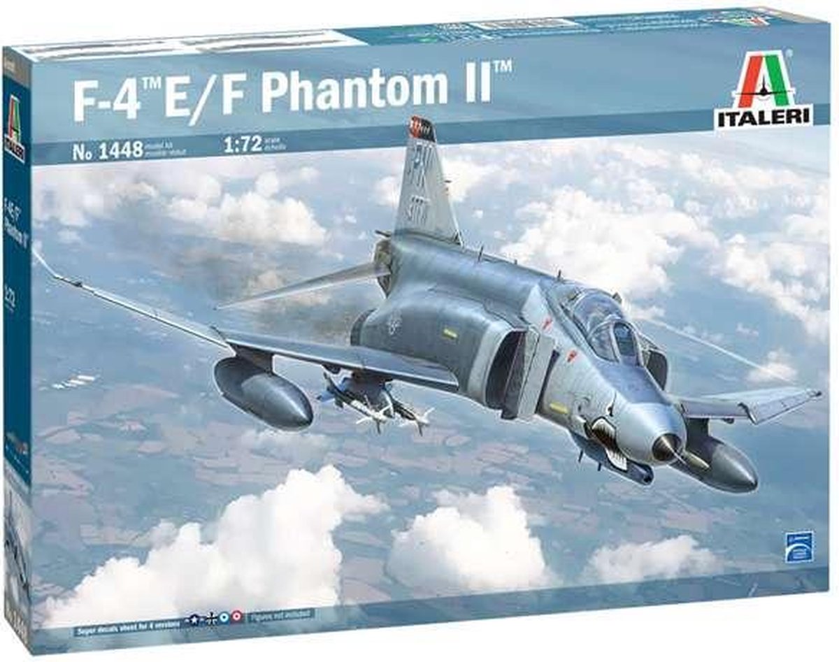 1:72 Italeri 1448 F-4E/F Phantom II Plastic kit