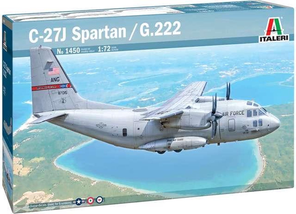 1:72 Italeri 1450 C-27J Spartan / G.222 Plane Plastic kit