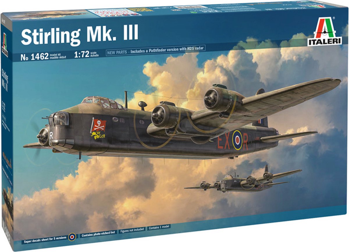 1:72 Italeri 1462 Stirling Mk. III Plane Plastic kit