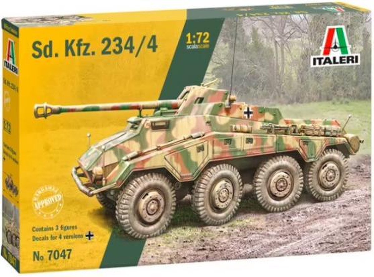 1:72 Italeri 7047 Sd. Kfz. 234/4 Military Vehicle  Plastic kit