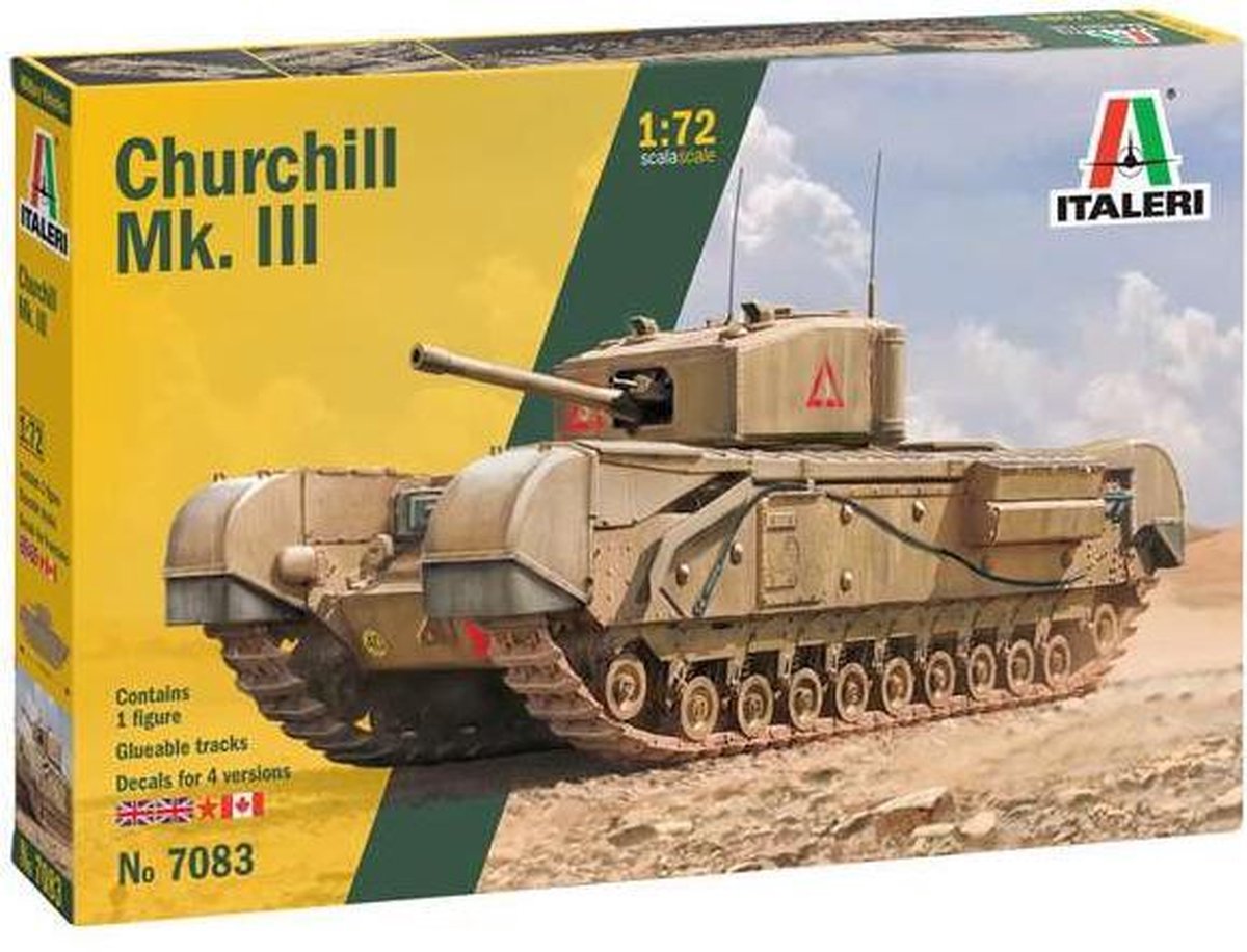 1:72 Italeri 7083 Churchill Mk. III Tank Plastic kit