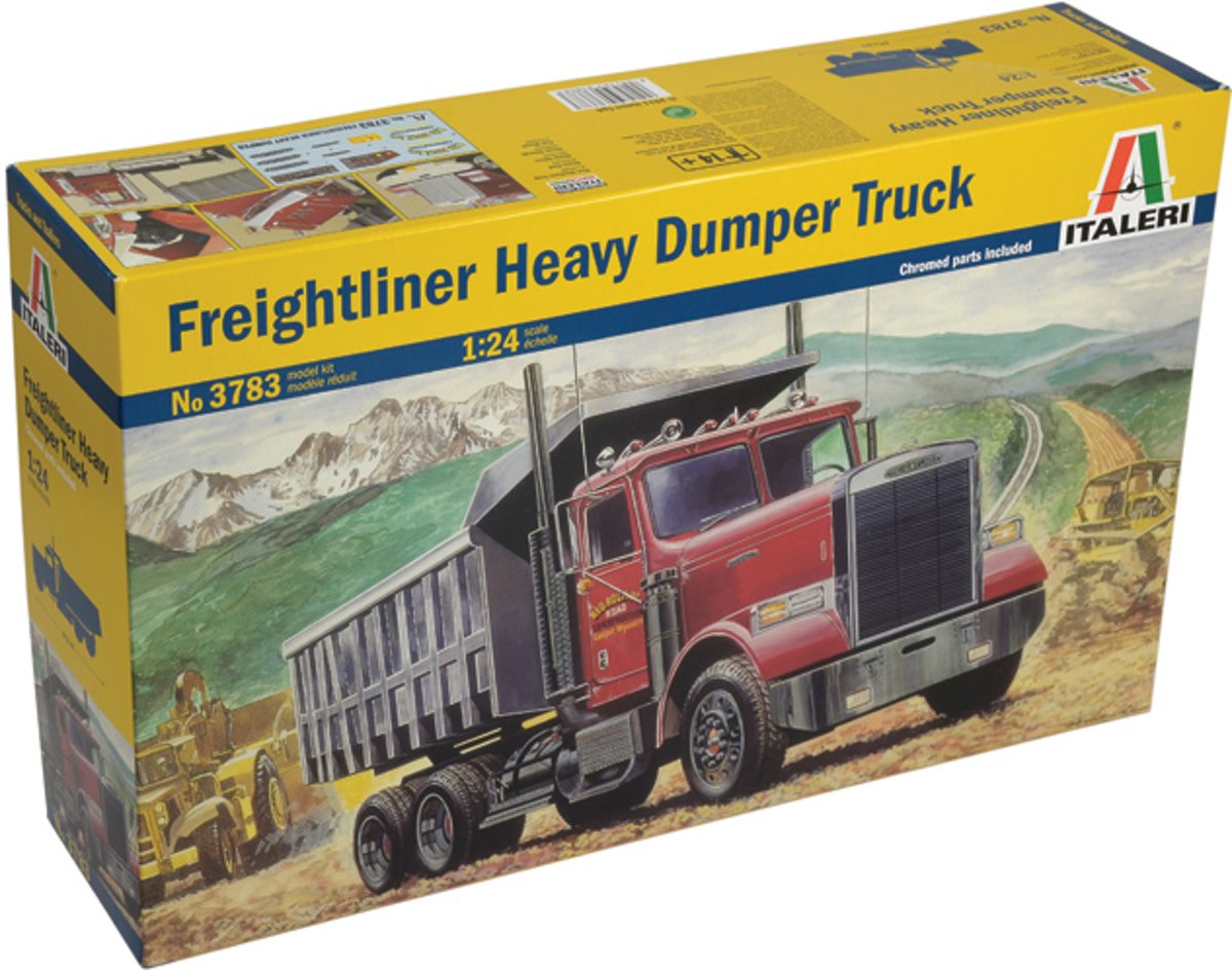 Freightliner Heavy Dumper Truck - Italeri Modelbouw Pakket  1:24