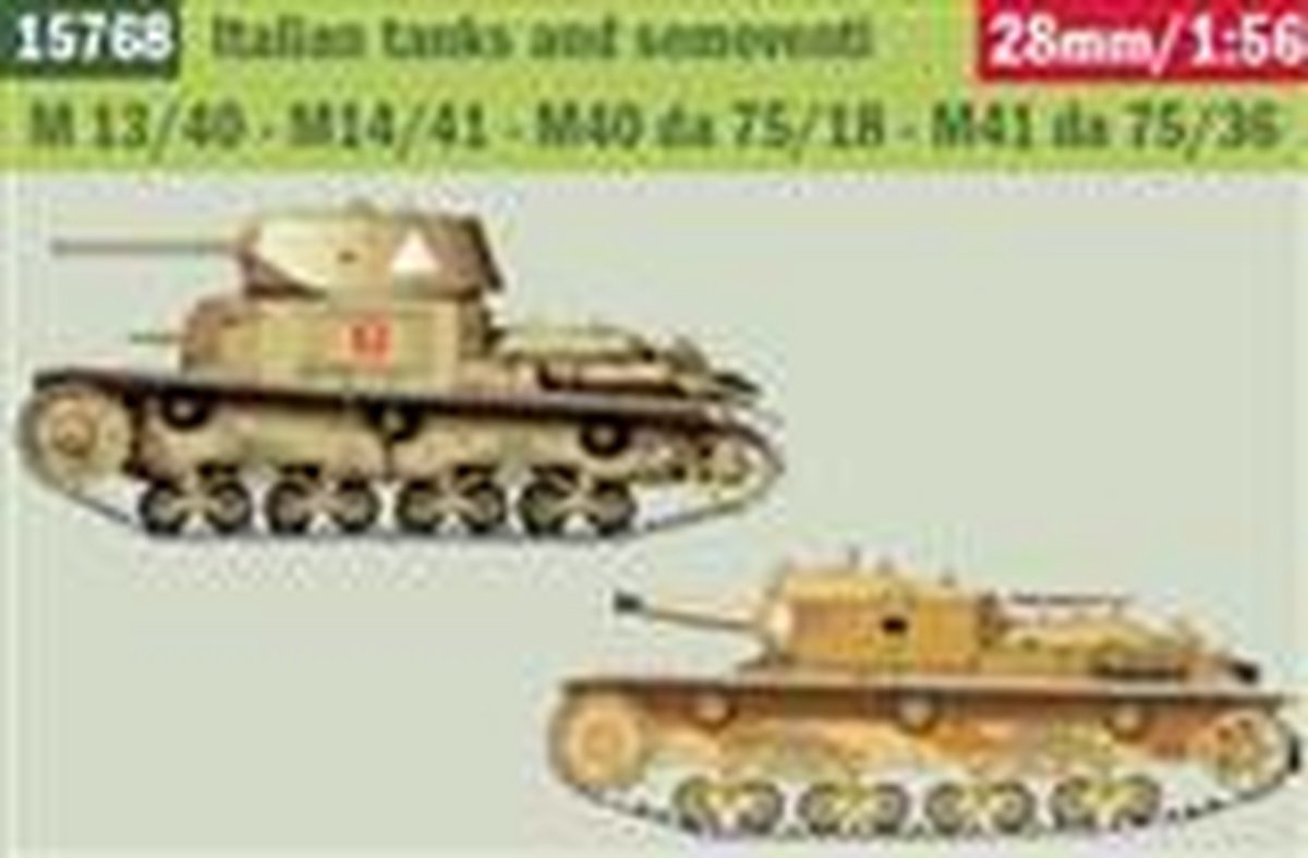 ITALIAN TANKS AND SEMOVENTI 1:56