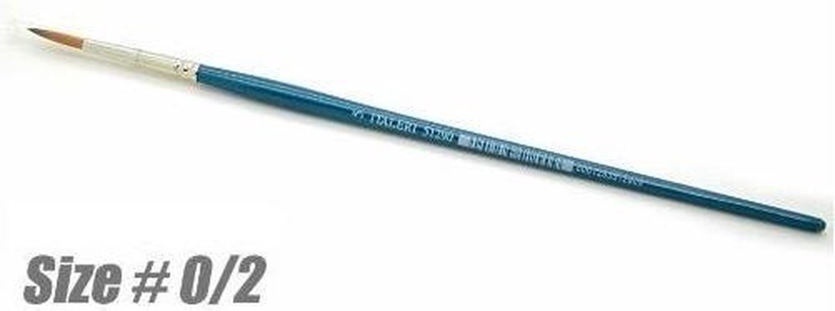 Italeri - 0/2 Synthetic Round Brush Brown Tip (Ita51284)