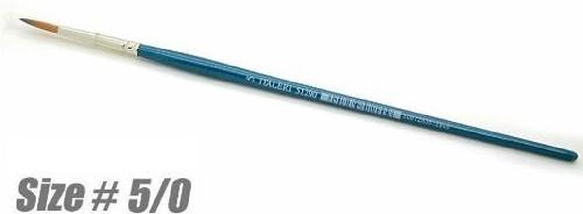 Italeri - 0/5 Synthetic Round Brush Brown Tip (Ita51282)