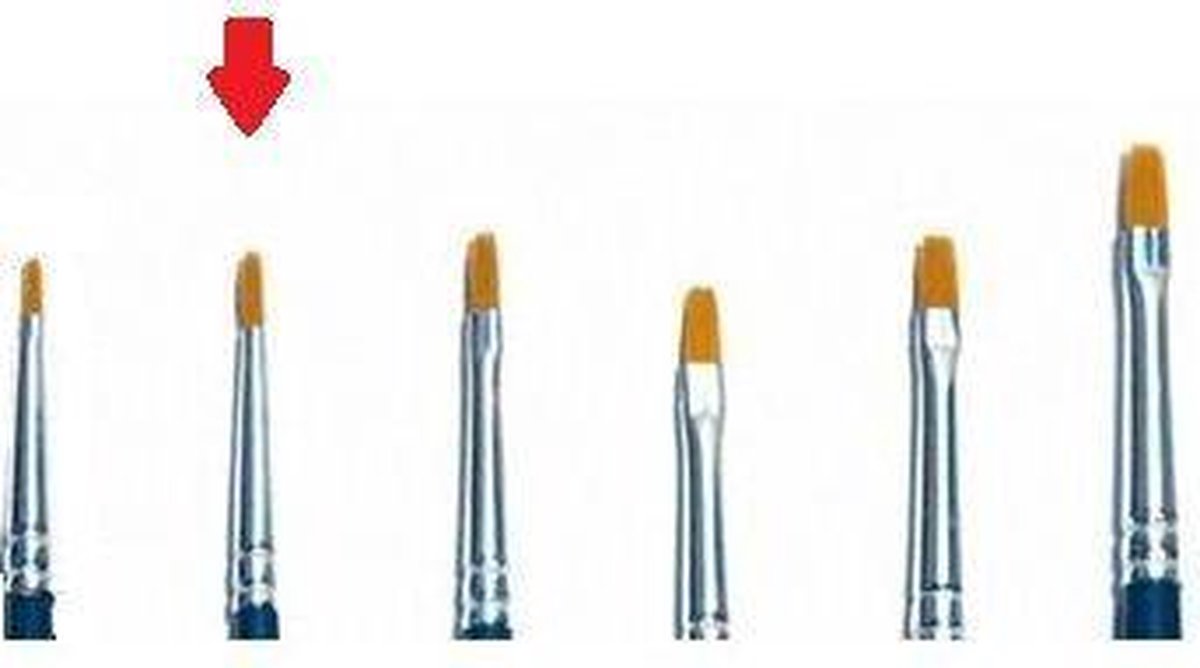 Italeri - 00 Brush Synthetic Flat Single Pack (Ita52222)