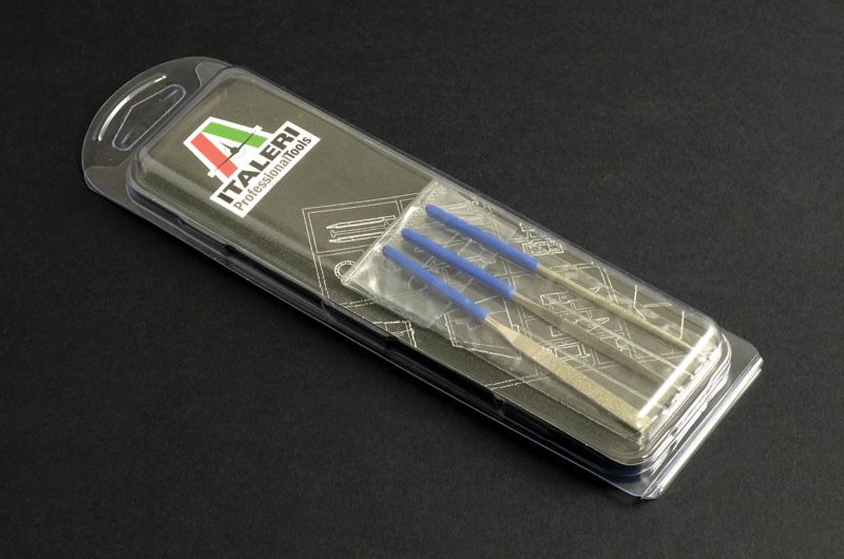 Italeri - 3 Pcs Mini Diamond File Set  100mm (Ita50820)