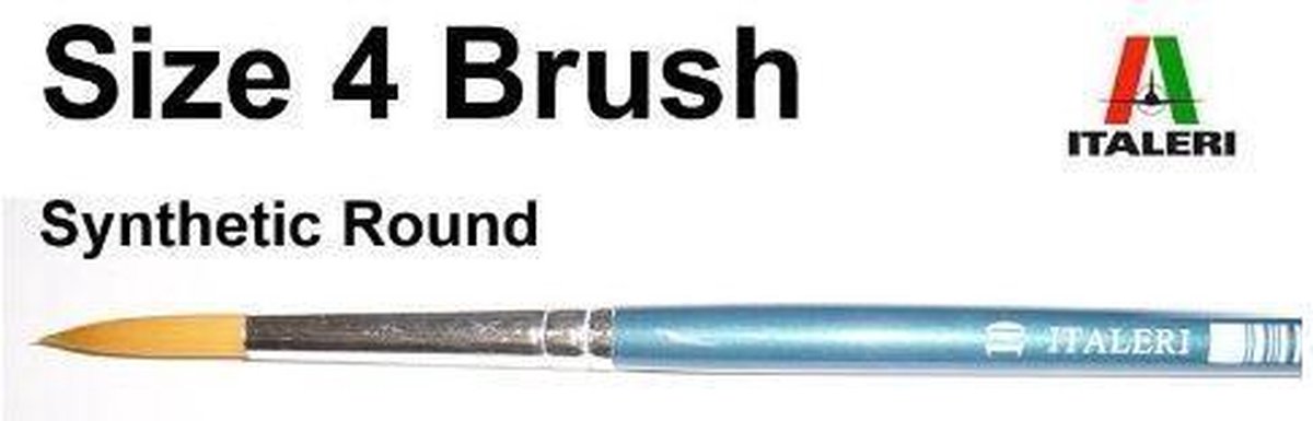 Italeri - 4 Brush Synthetic Round (Ita51207)