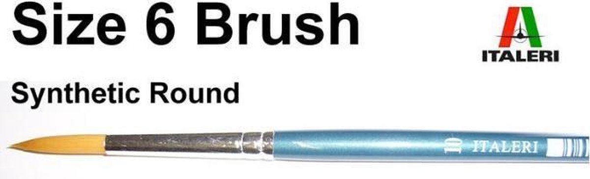 Italeri - 6 Brush Synthetic Round (Ita51209)