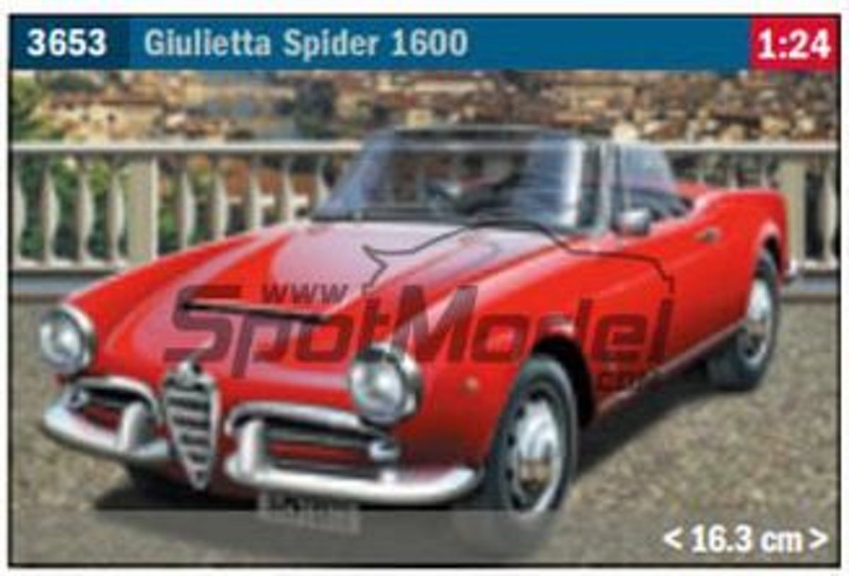 Italeri - Alfa Romeo Giulietta Spider 1600 1:24 (Ita3653s)