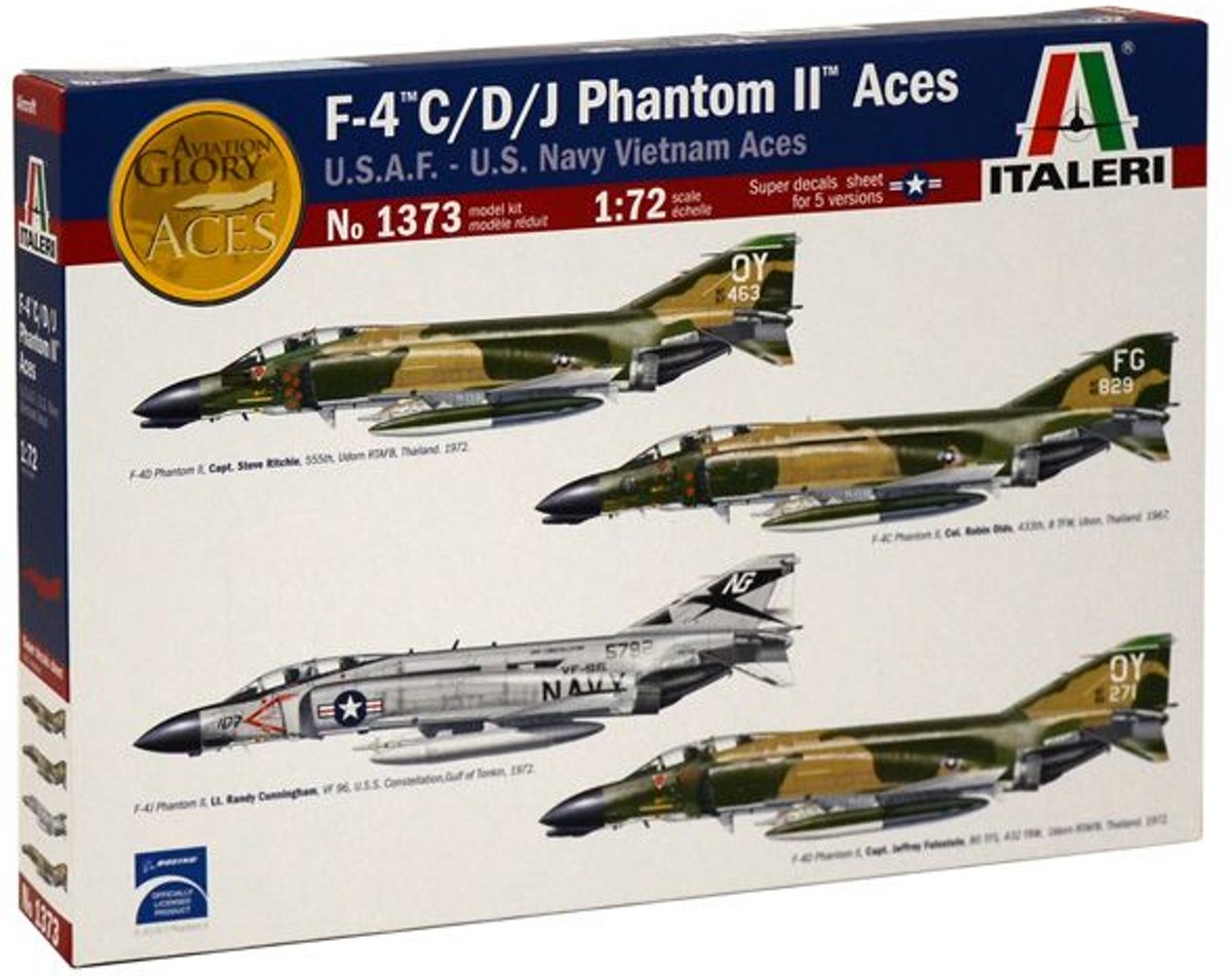 Italeri - F4 C/d/j Phantom Aces 1:72 (Ita1373s)